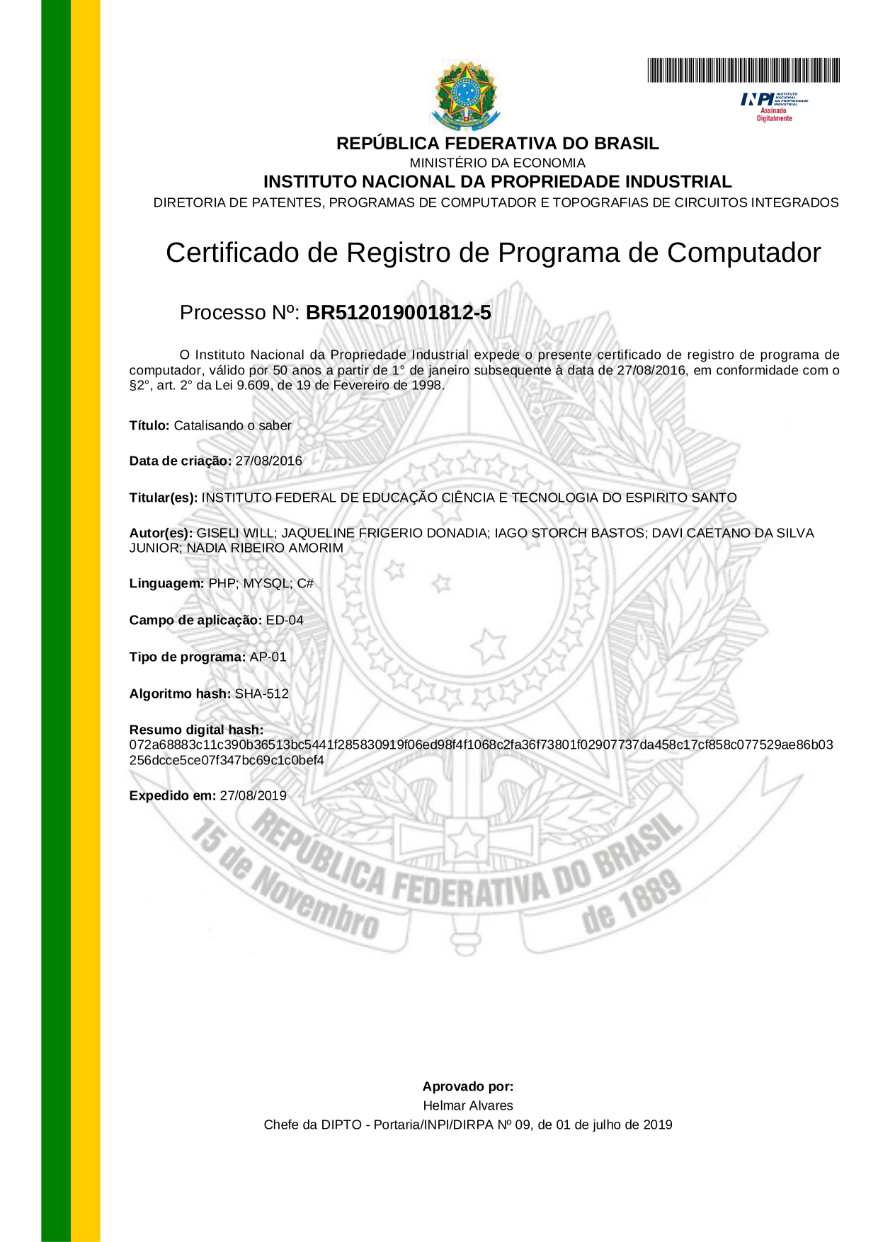 Patente Campus Nova Venécia
