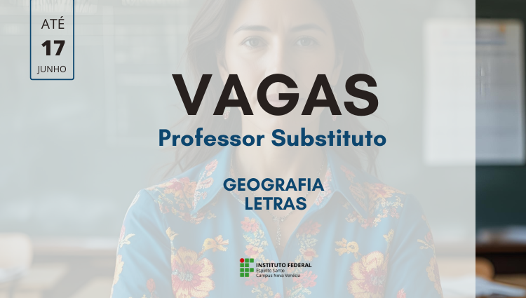 Professor Substituto: Geografia e Letras